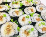 納豆巻きメインの晩ご飯バランスメニュー作り方1写真