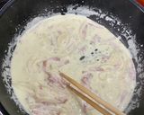 全卵♪牛乳♪フライパンだけでカルボナーラ作り方3写真