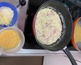 全卵♪牛乳♪フライパンだけでカルボナーラ作り方4写真