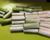 コンソメで煮るだけ♪長ネギの食べるスープ作り方1写真