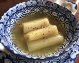 コンソメで煮るだけ♪長ネギの食べるスープ作り方6写真