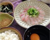 愛媛の郷土料理　甘辛卵だれ☆宇和島鯛めし作り方1写真