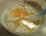 クランブルケーキ　あんココアチーズ　作り方5写真