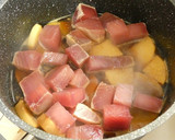 マグロと大根のしょうが醤油煮作り方3写真