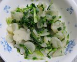 春の七草と胡桃の混ぜご飯作り方4写真