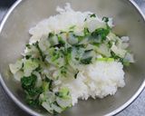 春の七草と胡桃の混ぜご飯作り方5写真