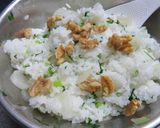 春の七草と胡桃の混ぜご飯作り方7写真