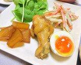 今日の夕飯メニュー・手羽元と大根の煮物作り方3写真