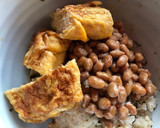忙しい時はこれに尽きる。納豆と卵焼き作り方1写真