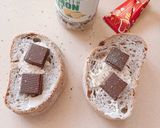 甘じょっぱ旨い 塩チョコみかんトースト作り方1写真