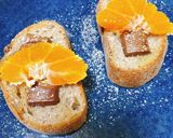 甘じょっぱ旨い 塩チョコみかんトースト作り方3写真