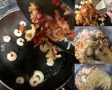 簡単!エビと椎茸のトマトクリームパスタ♪作り方6写真