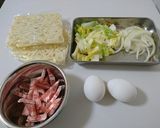 フライパン１つで！酸辣湯風うどん作り方1写真