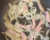 ランチに！ワンパンこんがりカルボごはん作り方2写真