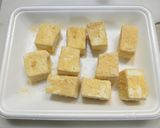 豆腐とキムチに冷凍オクラのチーズ焼き作り方2写真