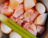 ★☆圧力鍋で鶏肉と大根、茹で卵の煮物☆★作り方2写真