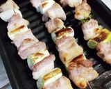 ビールのつまみ☆焼きとり　バラのねぎま♪作り方2写真