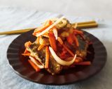 人参たっぷり!鯵の南蛮漬け作り方9写真
