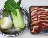 合鴨雑煮(長ネギ、カブ、チンゲン菜)作り方1写真