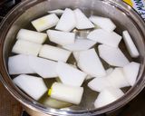 合鴨雑煮(長ネギ、カブ、チンゲン菜)作り方10写真