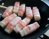 【簡単＆食材２つ】もちもち♪腹もち肉巻き作り方2写真