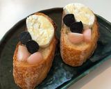 クリームチーズ黒にんにく乗せ作り方2写真