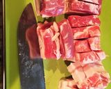 圧力鍋でトロトロ。大根玉ねぎ入り豚の角煮作り方2写真