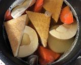 大根と厚揚げなどの煮物 柚子味噌かけ作り方4写真