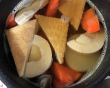 大根と厚揚げなどの煮物　柚子味噌かけ作り方4写真