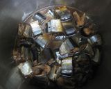 ☆活力ナベで骨まで食す！さんまの甘露煮☆作り方5写真
