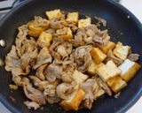 コスパ抜群♪ 厚揚げと豚こま肉の味噌炒め作り方3写真
