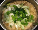 油揚げと豆腐とネギの海鮮生姜スープ作り方4写真