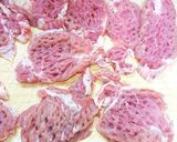 豚かつマヨネーズで衣づけ薄力粉卵不要作り方1写真