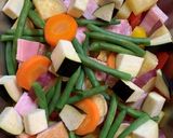 彩り野菜のチーズのせオーブン焼き作り方1写真