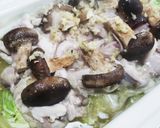 熱々白菜と鳥もも肉の生姜蒸し作り方3写真