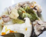 熱々白菜と鳥もも肉の生姜蒸し作り方4写真