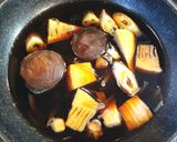 餅巾着の温かいうどん　発酵玉葱作り方7写真