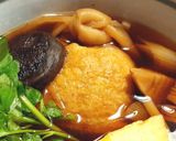 餅巾着の温かいうどん　発酵玉葱作り方8写真