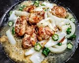 鳥もも肉と白菜のマスタード炒め作り方5写真