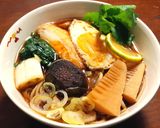餅巾着の温かいうどん　発酵玉葱作り方10写真