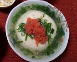 レンジで簡単!豆腐と卵のふわふわ蒸し作り方7写真