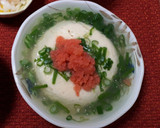 レンジで簡単！豆腐と卵のふわふわ蒸し作り方7写真