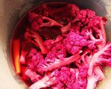紫カリフラワーとにんじんのピクルス作り方6写真
