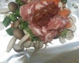 豚こまとしめじと野菜の梅塩麹ホイル焼き作り方1写真