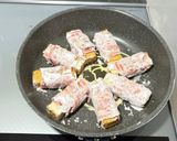 厚揚げの豚ロース肉巻き照り焼き炒め😃作り方2写真