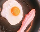 ベーコンとハンバーグのわんぱくサンド作り方1写真