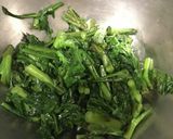 簡単☆春菊とアーモンドのナムル風作り方1写真