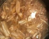 鶏がらスープで牛こまスープ（笑）作り方7写真