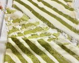 宇治抹茶シマシマのホワイトﾛｰﾙｹｰｷ作り方7写真