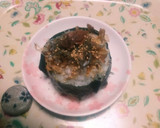 鰹節と梅干しの海苔巻きおむすび作り方4写真